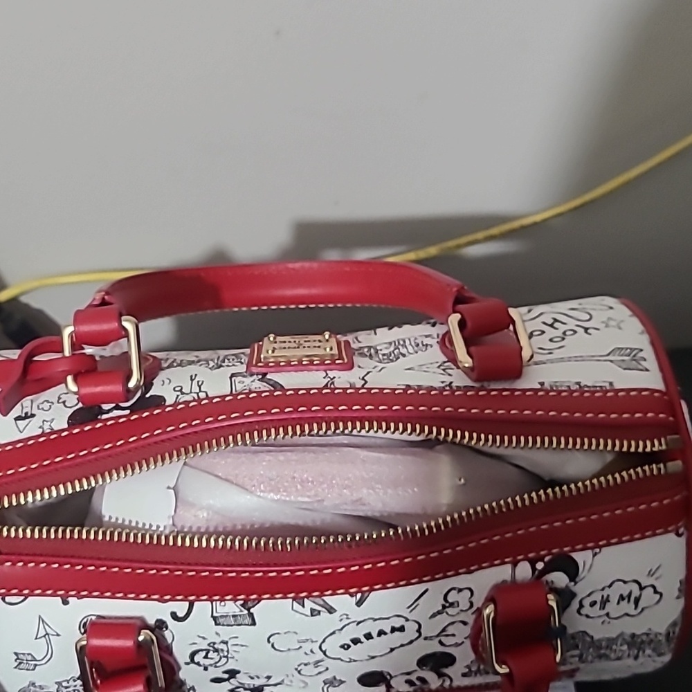 Disney Parks Dooney & Bourke Sketch Art Mickey Mouse Satchel Bag Purse - Picture 3 of 5